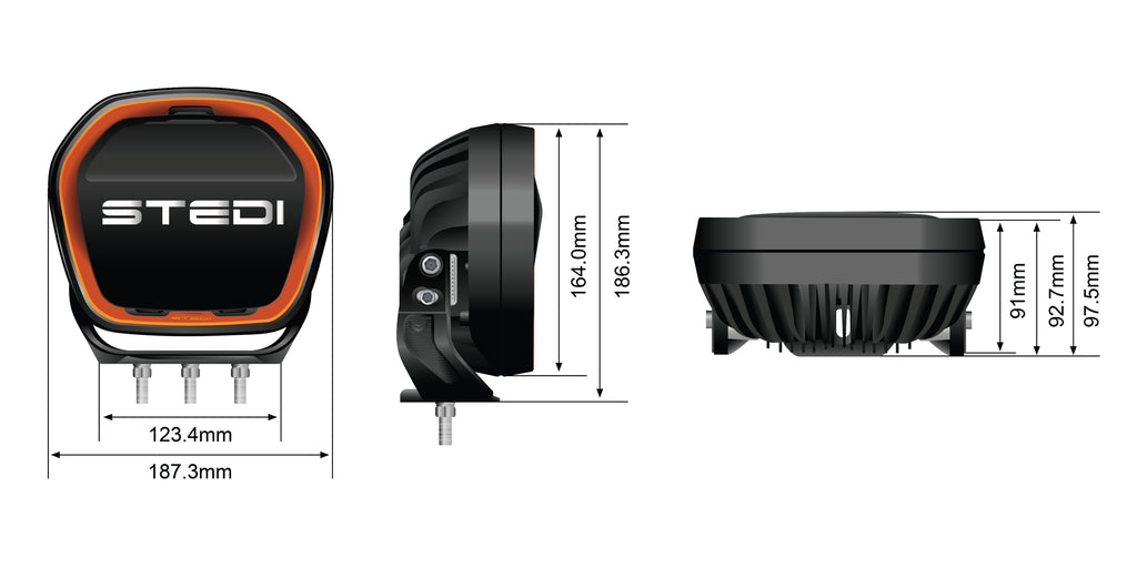 TYPE-X™ EVO 7 INCH LED DRIVING LIGHTS