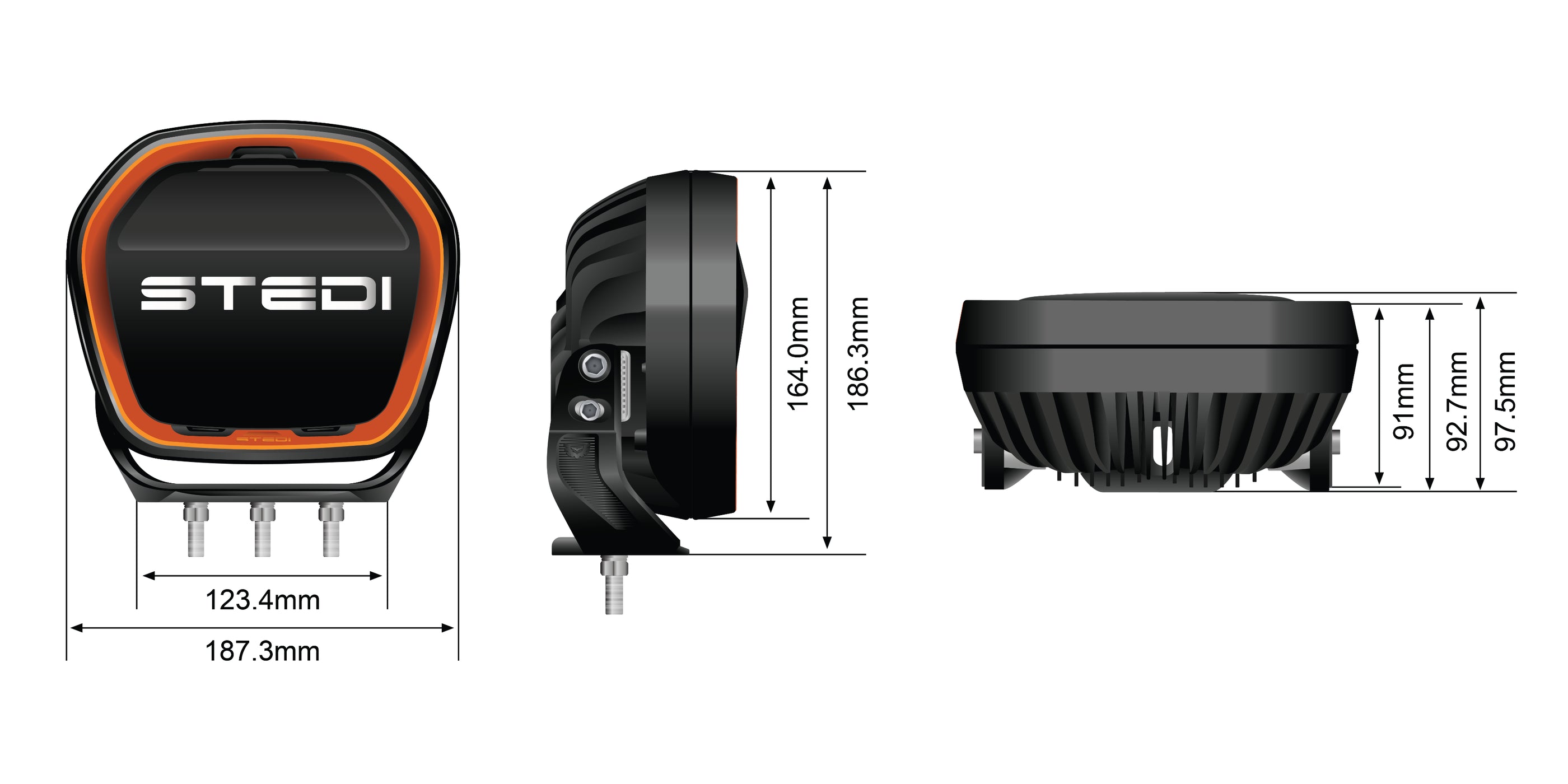 TYPE-X™ EVO 7 INCH LED DRIVING LIGHTS